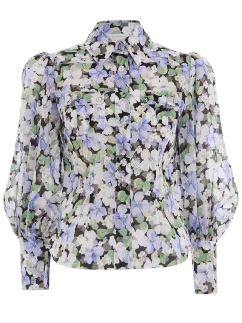 Zimmermann Ninety-Six Body Cotton Voile Shirt Size 0